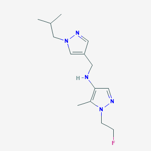 1-(2-fluoroethyl)-5-methyl-N-{[1-(2-methylpropyl)-1H-pyrazol-4-yl]methyl}-1H-pyrazol-4-amine