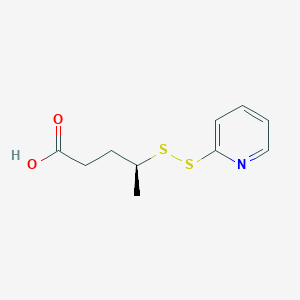 molecular formula C10H13NO2S2 B11747948 (S)-4-(Pyridin-2-yldisulfanyl)pentanoic acid 