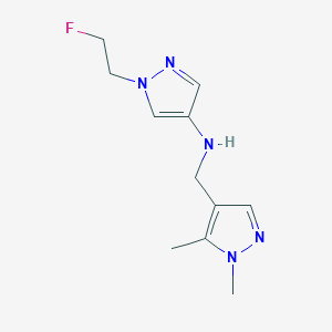 n-[(1,5-Dimethyl-1h-pyrazol-4-yl)methyl]-1-(2-fluoroethyl)-1h-pyrazol-4-amine