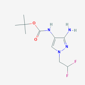 tert-butyl [3-amino-1-(2,2-difluoroethyl)-1H-pyrazol-4-yl]carbamate