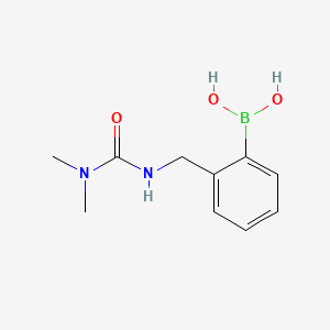 molecular formula C10H15BN2O3 B11747979 (2-((3,3-Dimethylureido)methyl)phenyl)boronic acid 