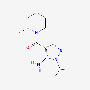 4-(2-methylpiperidine-1-carbonyl)-1-(propan-2-yl)-1H-pyrazol-5-amine