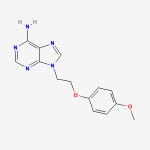 9-[2-(4-methoxyphenoxy)ethyl]-9H-purin-6-ylamine