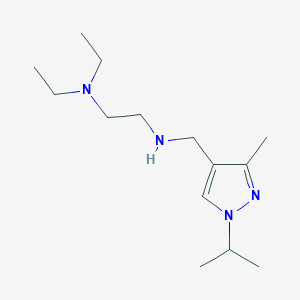 [2-(diethylamino)ethyl]({[3-methyl-1-(propan-2-yl)-1H-pyrazol-4-yl]methyl})amine