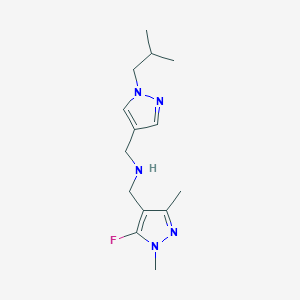 [(5-fluoro-1,3-dimethyl-1H-pyrazol-4-yl)methyl]({[1-(2-methylpropyl)-1H-pyrazol-4-yl]methyl})amine