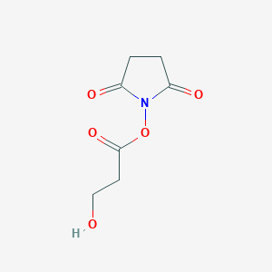 molecular formula C7H9NO5 B11748053 2,5-Dioxopyrrolidin-1-yl 3-hydroxypropanoate 