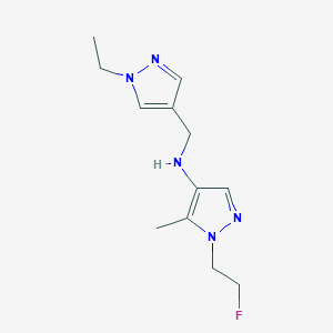 N-[(1-ethyl-1H-pyrazol-4-yl)methyl]-1-(2-fluoroethyl)-5-methyl-1H-pyrazol-4-amine