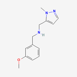 [(3-methoxyphenyl)methyl][(1-methyl-1H-pyrazol-5-yl)methyl]amine