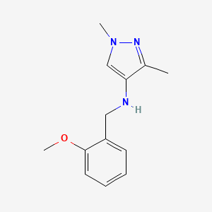 N-[(2-methoxyphenyl)methyl]-1,3-dimethyl-1H-pyrazol-4-amine