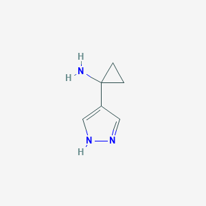 1-(1H-pyrazol-4-yl)cyclopropan-1-amine