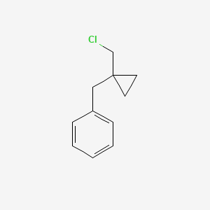 molecular formula C11H13Cl B11748164 ([1-(Chloromethyl)cyclopropyl]methyl)benzene 