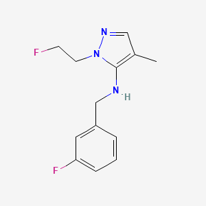 N-(3-fluorobenzyl)-1-(2-fluoroethyl)-4-methyl-1H-pyrazol-5-amine