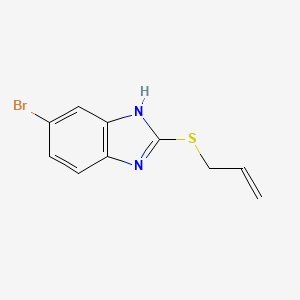 molecular formula C10H9BrN2S B1174819 2-(allylsulfanyl)-5-bromo-1H-benzimidazole 