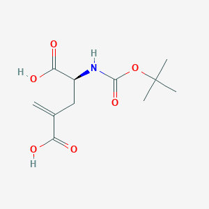 molecular formula C11H17NO6 B11748194 N-(tert-Butoxycarbonyl)-4-methylidene-L-glutamic acid CAS No. 175088-92-3