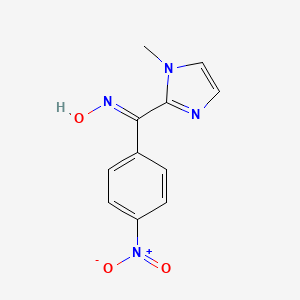 (Z)-N-[(1-methyl-1H-imidazol-2-yl)(4-nitrophenyl)methylidene]hydroxylamine