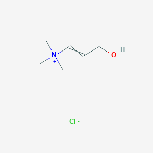 molecular formula C6H14ClNO B11748225 (3-Hydroxyprop-1-en-1-yl)trimethylazanium chloride 