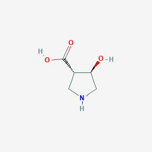 molecular formula C5H9NO3 B11748227 (3S,4R)-4-hydroxypyrrolidine-3-carboxylic acid 