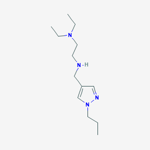 molecular formula C13H26N4 B11748236 [2-(diethylamino)ethyl][(1-propyl-1H-pyrazol-4-yl)methyl]amine 