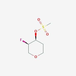 (3R,4S)-3-fluorooxan-4-yl methanesulfonate