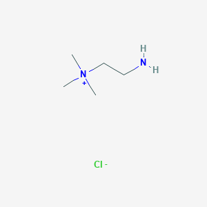 molecular formula C5H15ClN2 B11748284 (2-Aminoethyl)trimethylazanium chloride CAS No. 10256-43-6