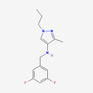 N-[(3,5-difluorophenyl)methyl]-3-methyl-1-propyl-1H-pyrazol-4-amine