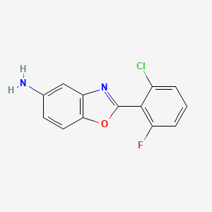 2-(2-Chloro-6-fluorophenyl)-1,3-benzoxazol-5-amine
