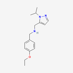 [(4-ethoxyphenyl)methyl]({[1-(propan-2-yl)-1H-pyrazol-5-yl]methyl})amine