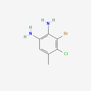 3-Bromo-4-chloro-5-methylbenzene-1,2-diamine