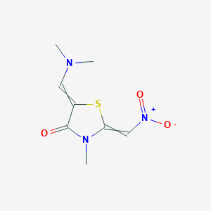 5-[(Dimethylamino)methylidene]-3-methyl-2-(nitromethylidene)-1,3-thiazolidin-4-one