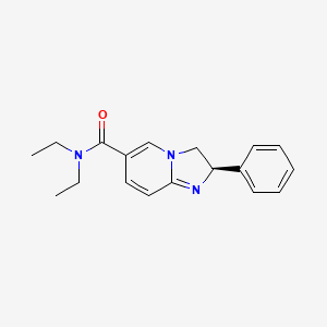 (2R)-N,N-diethyl-2-phenyl-2,3-dihydroimidazo[1,2-a]pyridine-6-carboxamide