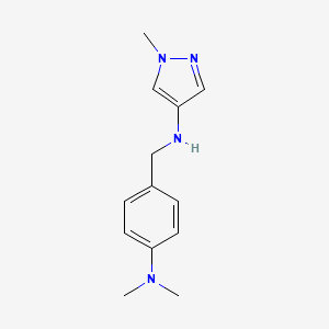 N-{[4-(dimethylamino)phenyl]methyl}-1-methyl-1H-pyrazol-4-amine