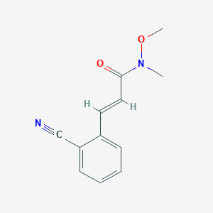 (E)-3-(2-cyanophenyl)-N-methoxy-N-methylacrylamide