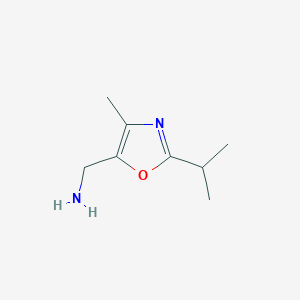 [4-Methyl-2-(propan-2-yl)-1,3-oxazol-5-yl]methanamine