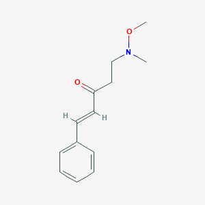 molecular formula C13H17NO2 B11748438 (E)-5-(Methoxy(methyl)amino)-1-phenylpent-1-en-3-one CAS No. 1356089-40-1