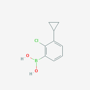 molecular formula C9H10BClO2 B11748497 (2-Chloro-3-cyclopropylphenyl)boronic acid 