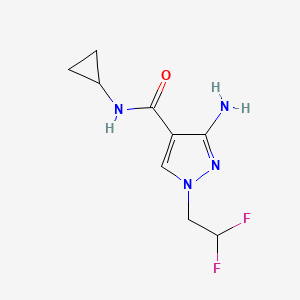 3-Amino-N-cyclopropyl-1-(2,2-difluoroethyl)-1H-pyrazole-4-carboxamide