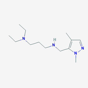 [3-(diethylamino)propyl][(1,4-dimethyl-1H-pyrazol-5-yl)methyl]amine