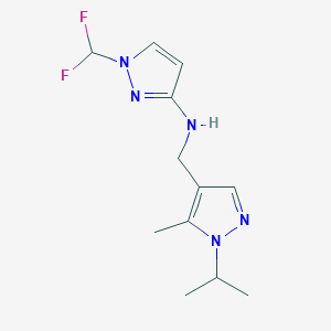 1-(difluoromethyl)-N-{[5-methyl-1-(propan-2-yl)-1H-pyrazol-4-yl]methyl}-1H-pyrazol-3-amine