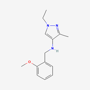 1-ethyl-N-[(2-methoxyphenyl)methyl]-3-methyl-1H-pyrazol-4-amine