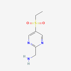 1-[5-(Ethanesulfonyl)pyrimidin-2-yl]methanamine