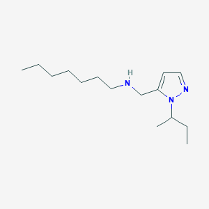 {[1-(butan-2-yl)-1H-pyrazol-5-yl]methyl}(heptyl)amine