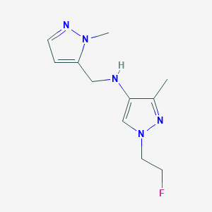 1-(2-fluoroethyl)-3-methyl-N-[(1-methyl-1H-pyrazol-5-yl)methyl]-1H-pyrazol-4-amine