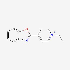 molecular formula C14H13N2O+ B1174867 4-(1,3-Benzoxazol-2-yl)-1-ethylpyridinium 