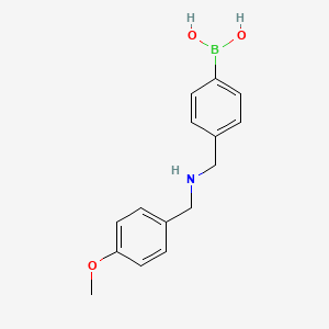 (4-(((4-Methoxybenzyl)amino)methyl)phenyl)boronic acid