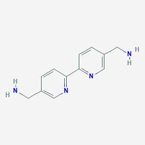 molecular formula C12H14N4 B11748705 [2,2'-Bipyridine]-5,5'-diyldimethanamine 