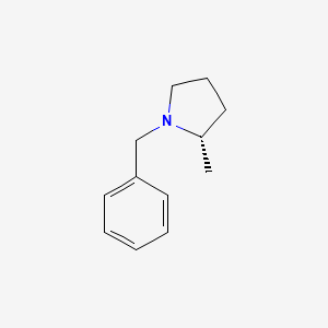 molecular formula C12H17N B11748721 (2S)-1-Benzyl-2-methylpyrrolidine 