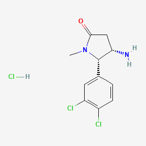 (4S,5S)-4-amino-5-(3,4-dichlorophenyl)-1-methylpyrrolidin-2-one hydrochloride