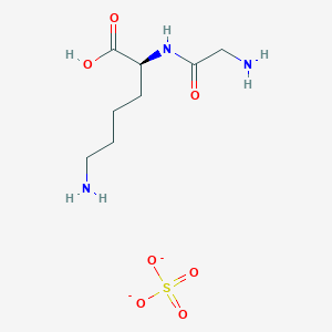 (2S)-6-Amino-2-(2-aminoacetamido)hexanoic acid sulfate