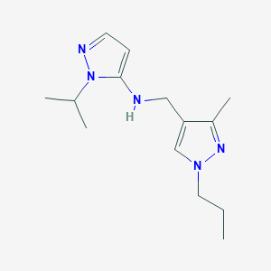 N-[(3-methyl-1-propyl-1H-pyrazol-4-yl)methyl]-1-(propan-2-yl)-1H-pyrazol-5-amine