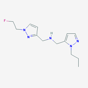 {[1-(2-fluoroethyl)-1H-pyrazol-3-yl]methyl}[(1-propyl-1H-pyrazol-5-yl)methyl]amine